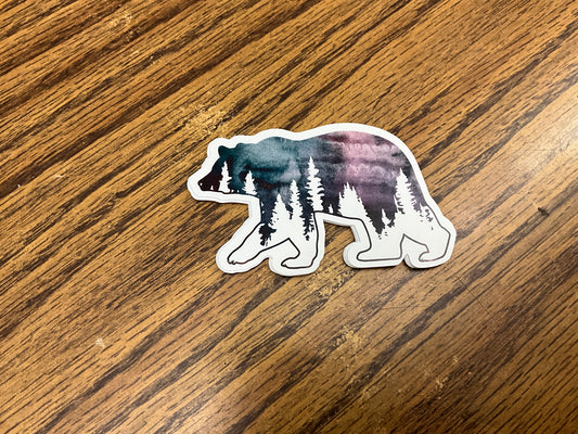 EXPRESSION DESIGN- STICKER, BEAR TREE- 7202
