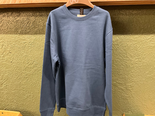 DISTRICT-FLEECE LS CREW- DT6104, NEPTUNE BLUE