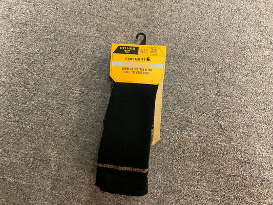 CARHARTT-COTTON STEEL TOE BOOT SOCK- SB5552
