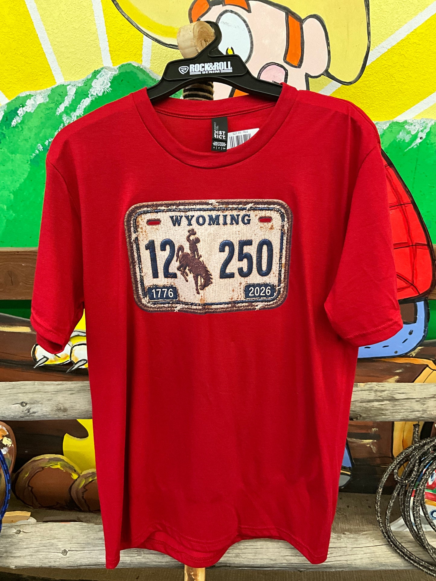 SWIFTWEAR - WY LICENSE PLATE - SS TEE - SW-WYLP-TEE