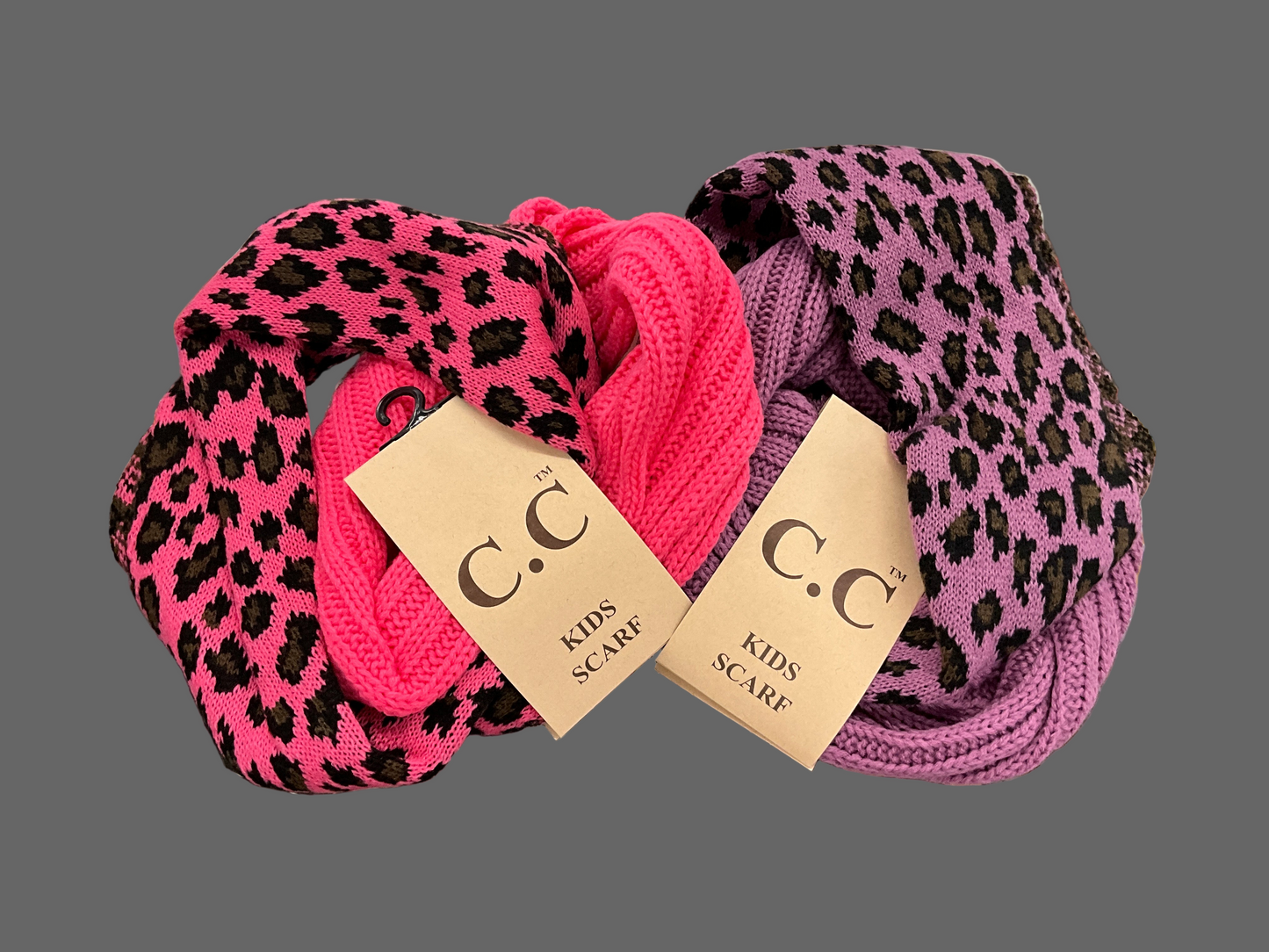 CC KIDS Leopard Print Infinity Scarf