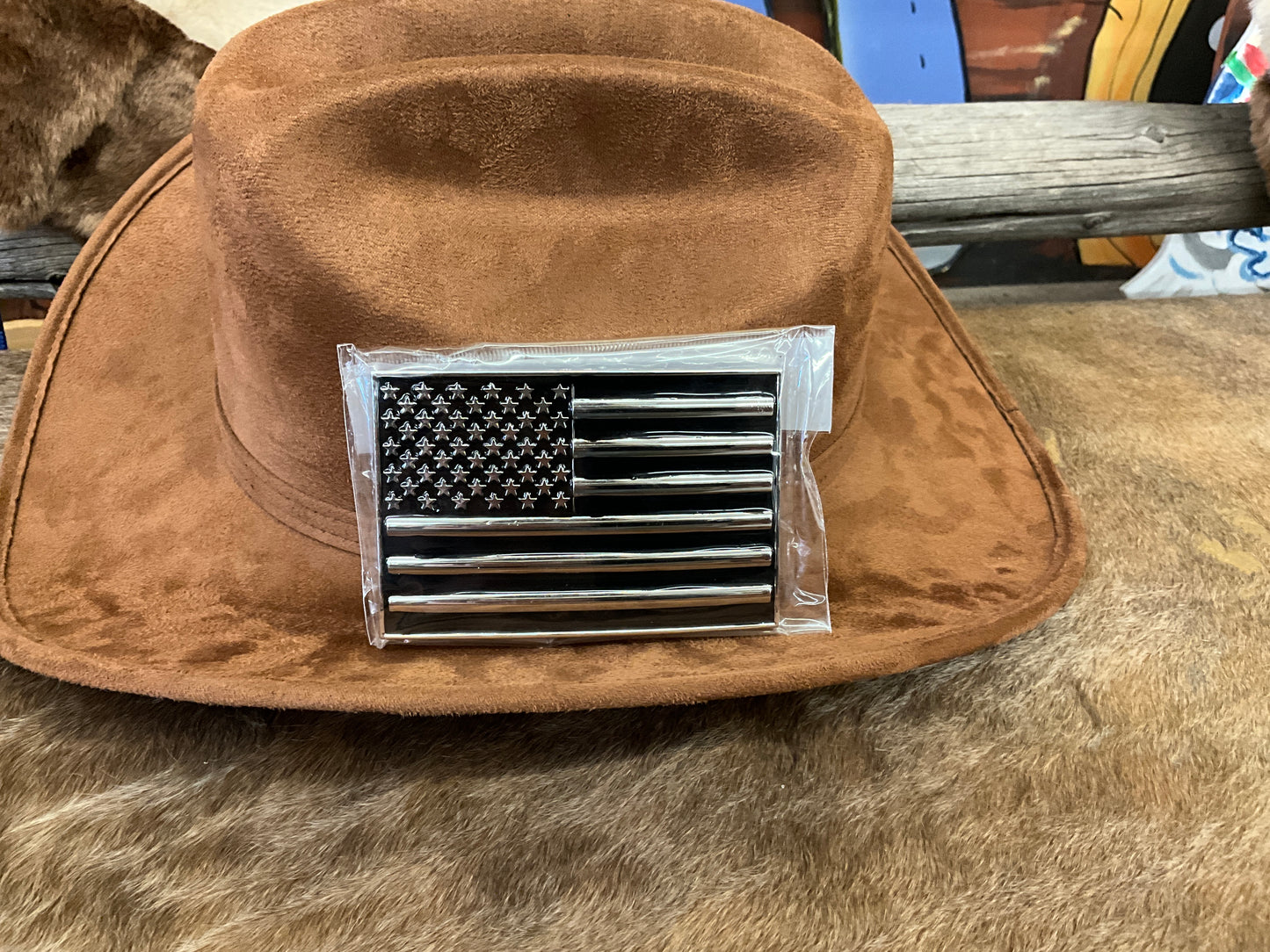 FAIRE- BELT BUCKLE- AMERICAN FLAG