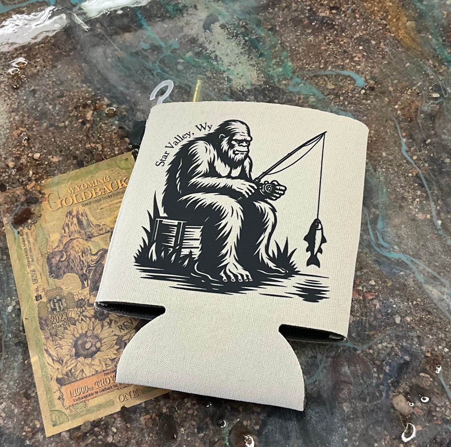 SWIFTWEAR Coozie Cold Drink Cooler- COO-Sasq-fishing