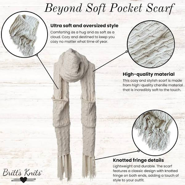 Britt’s Knits Beyond Soft Pocket Scarf