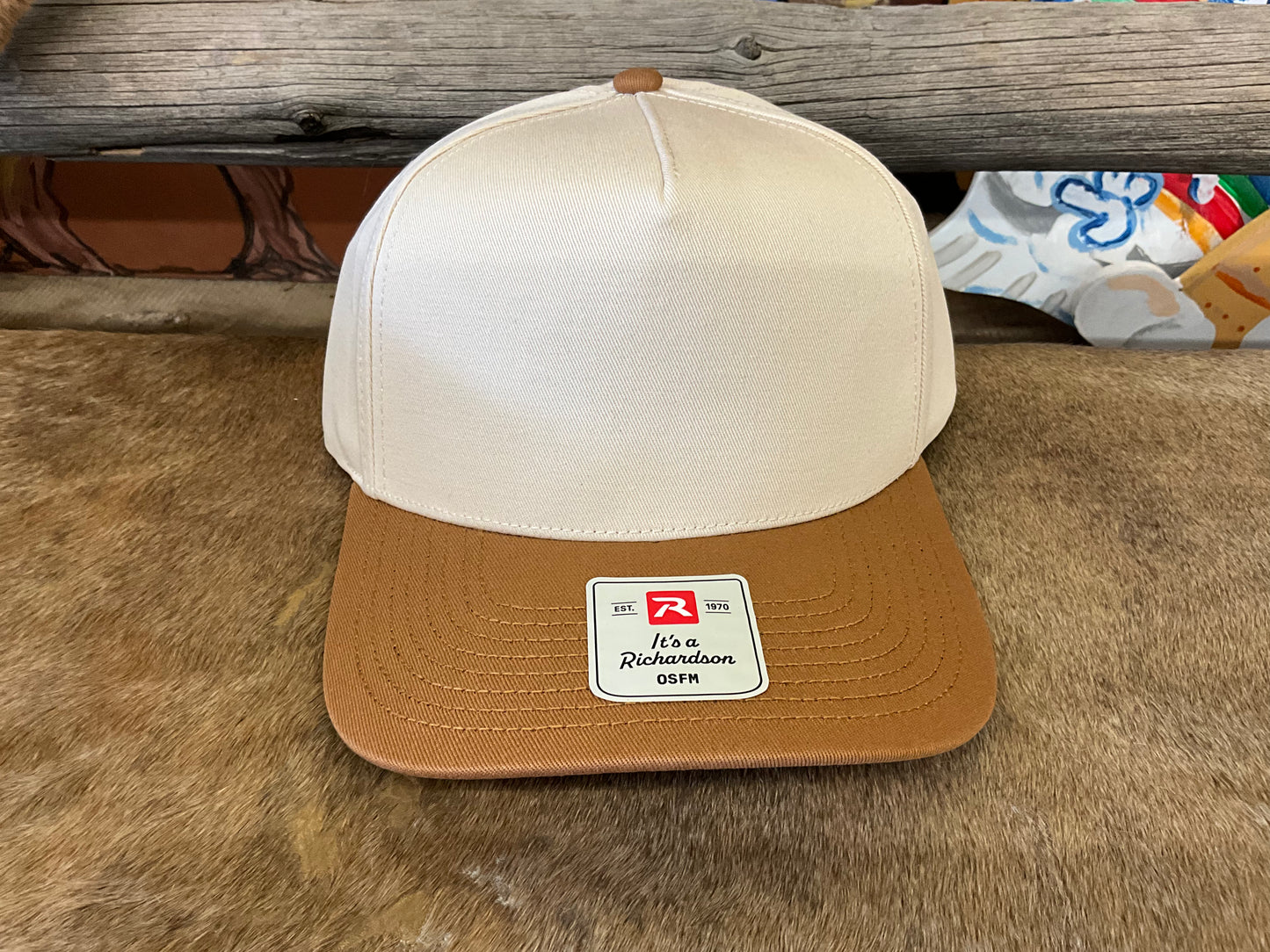 SWIFTWEAR-RICHARDSON OSFM FULL CANVAS, 5 PANEL CAP- 323FPC
