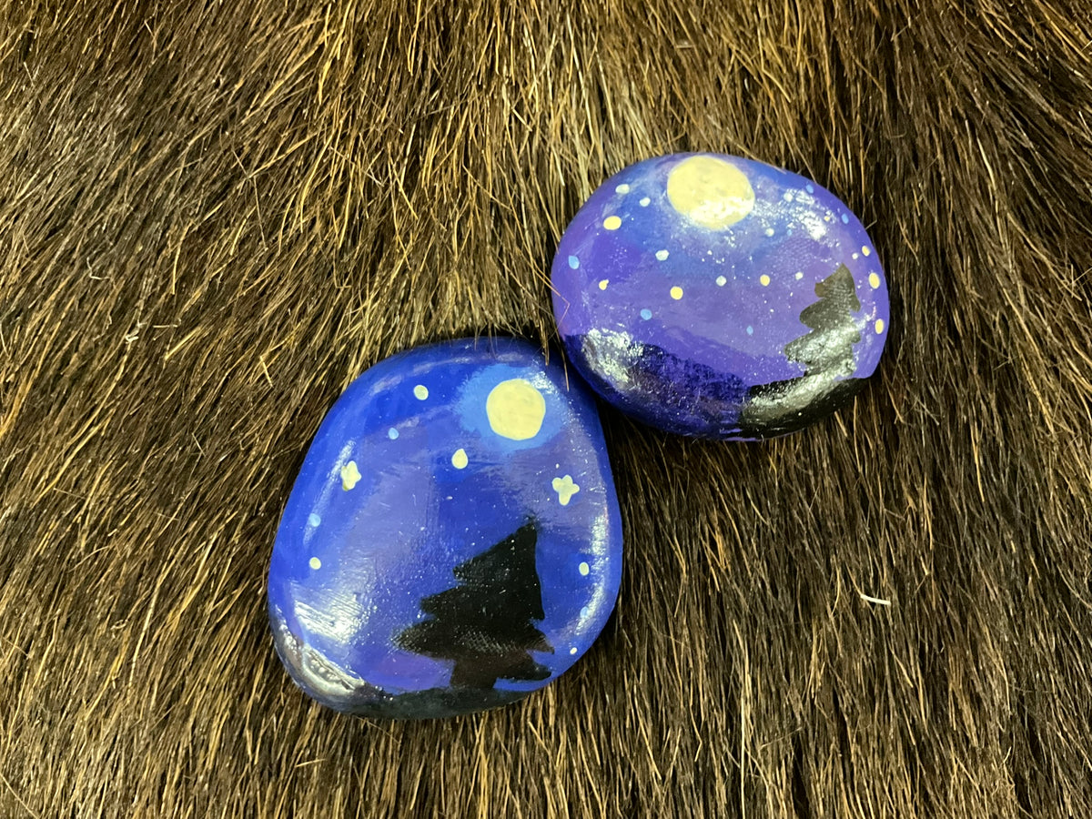 KB 2-Rock Hand painted Night Themed Bag - KB-019