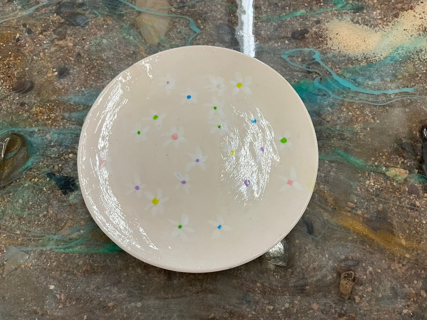 KB Painted Plate - Floral - KB-024