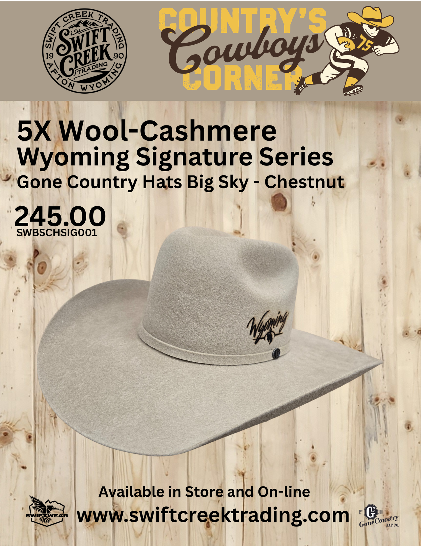 Country's Cowboys Corner Wyoming Signature Series #1