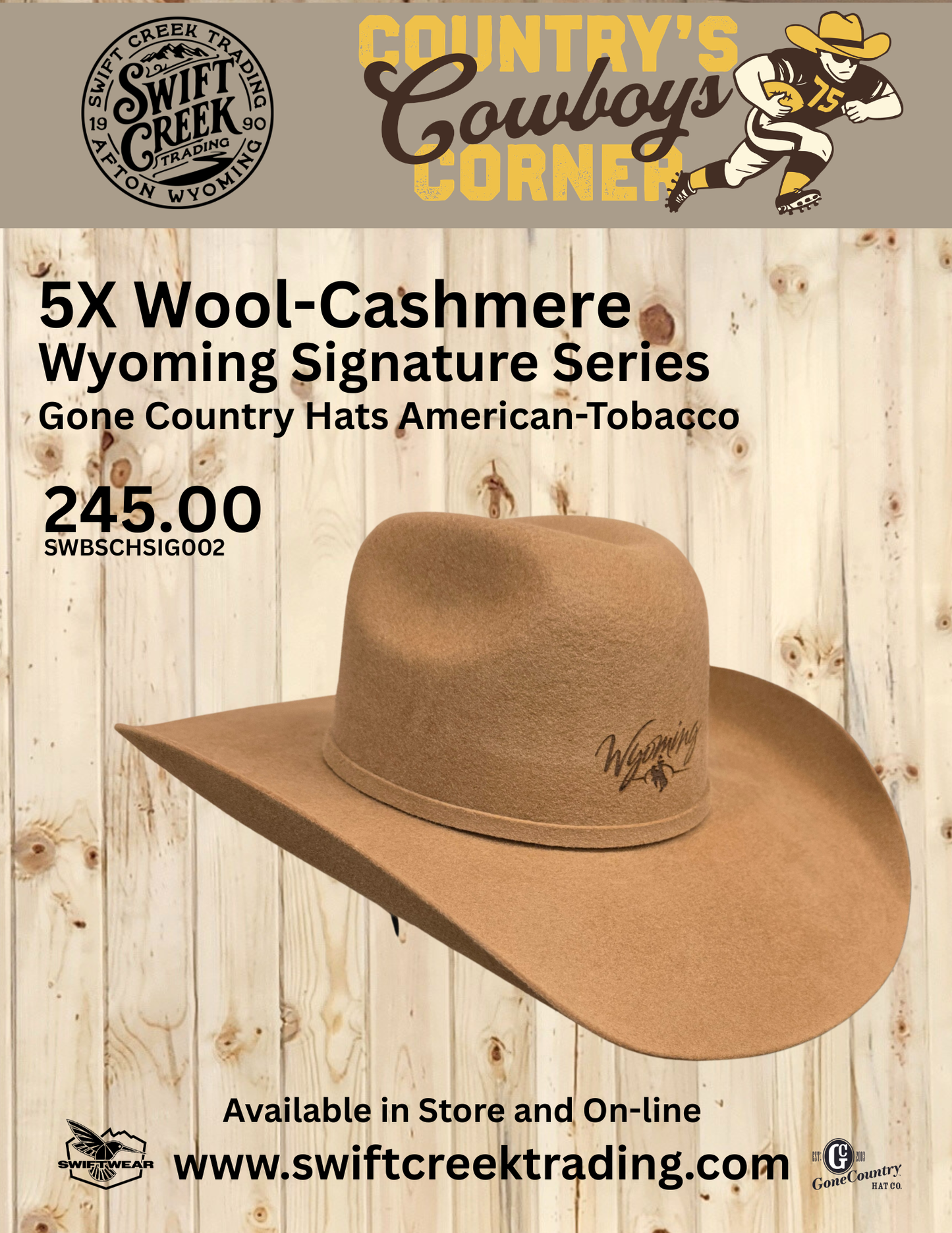 Country's Cowboys Corner Wyoming Signature Series #2