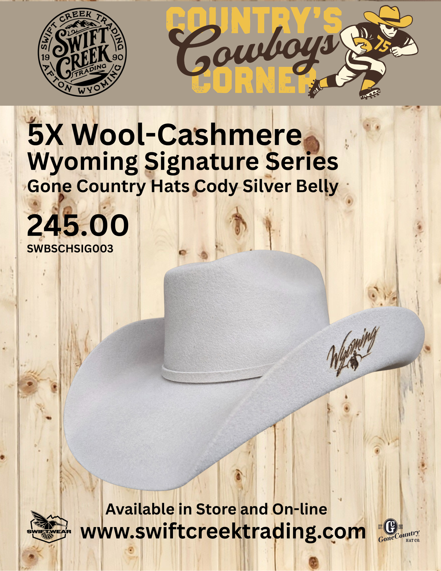 Country's Cowboys Corner Wyoming Signature Series #3