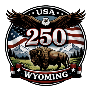 Official Wyoming 2026 US 250 Printed Graphic Richardson Hats